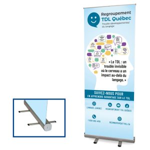 Bannière déroulante - Économique gris (BD) – Image 1