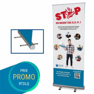 Bannière déroulante - Économique gris (STOP)