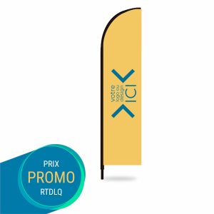 Drapeau plume - Plat (personnalisé)