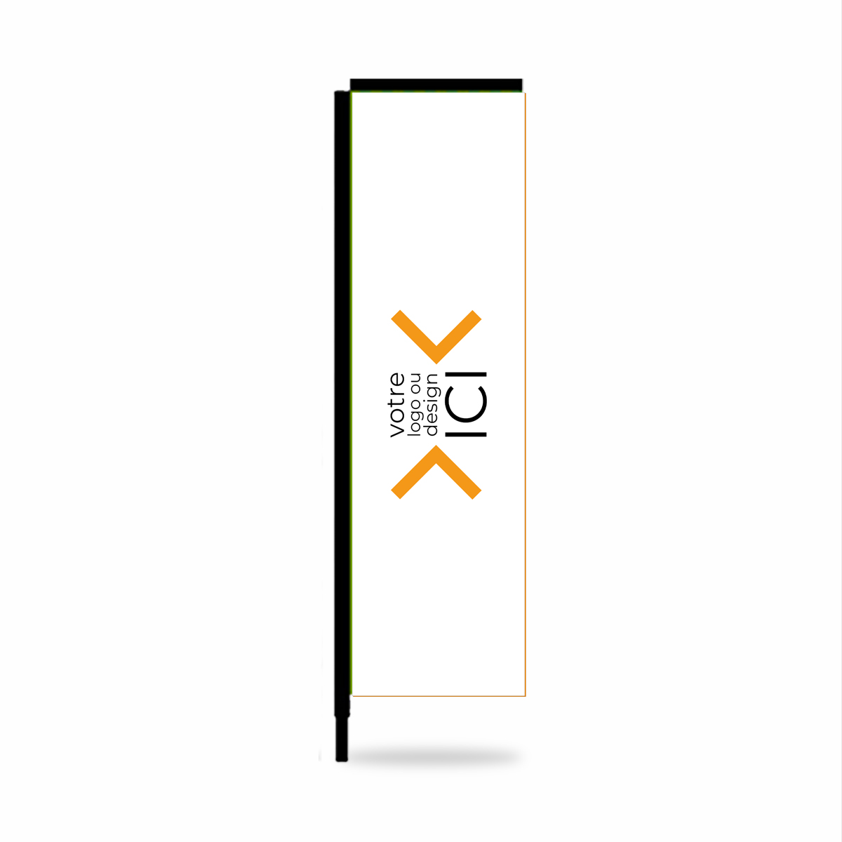 Drapeau plume - Rectangulaire