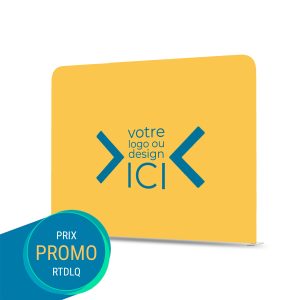 Kiosque d'exposition - Droit en tissu (personnalisé)